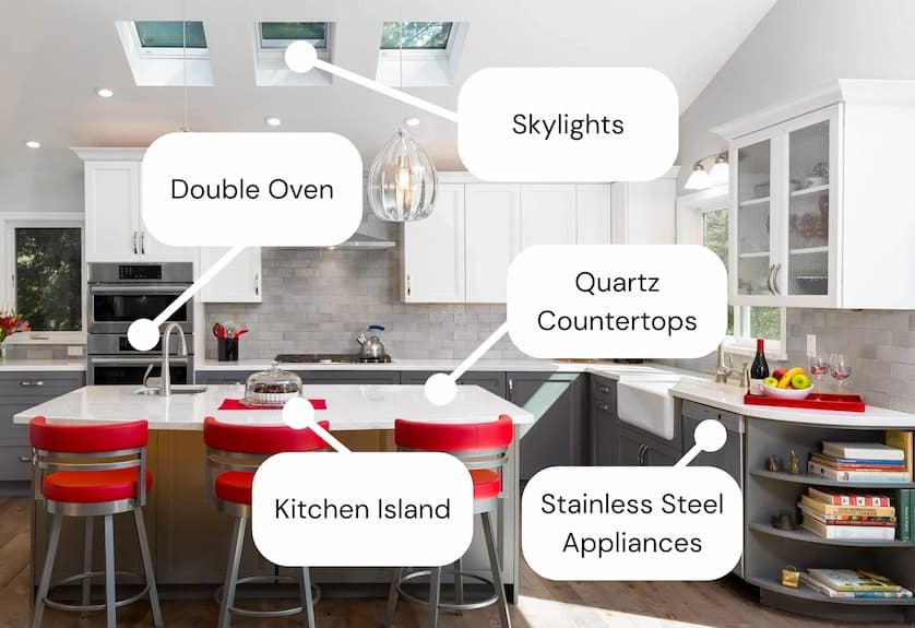 AI analyzing property photo to detect sellable features