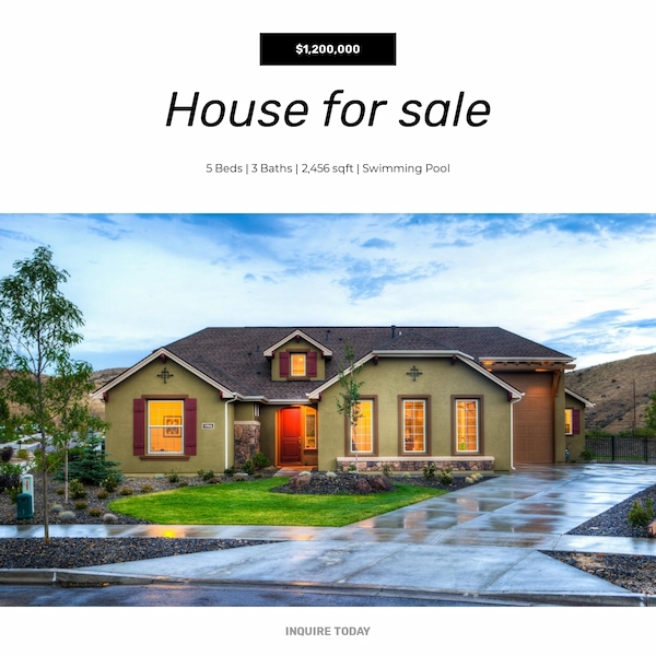 Just Sold Instagram post template