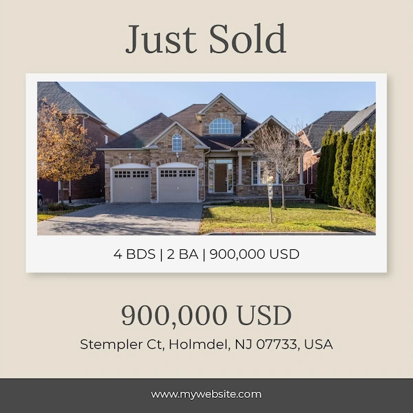 Just Sold template preview